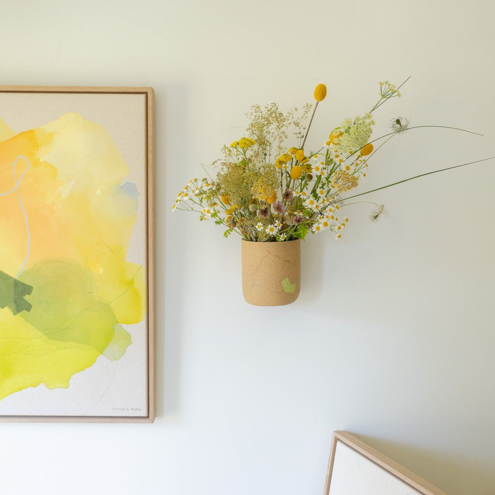 Wall Hanging Ceramic Piece - Speckled Clay 2