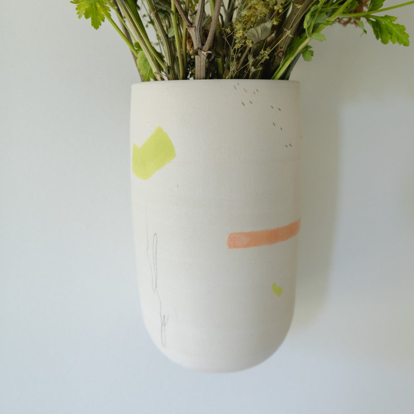 Wall Hanging Ceramic Piece - White Clay 1