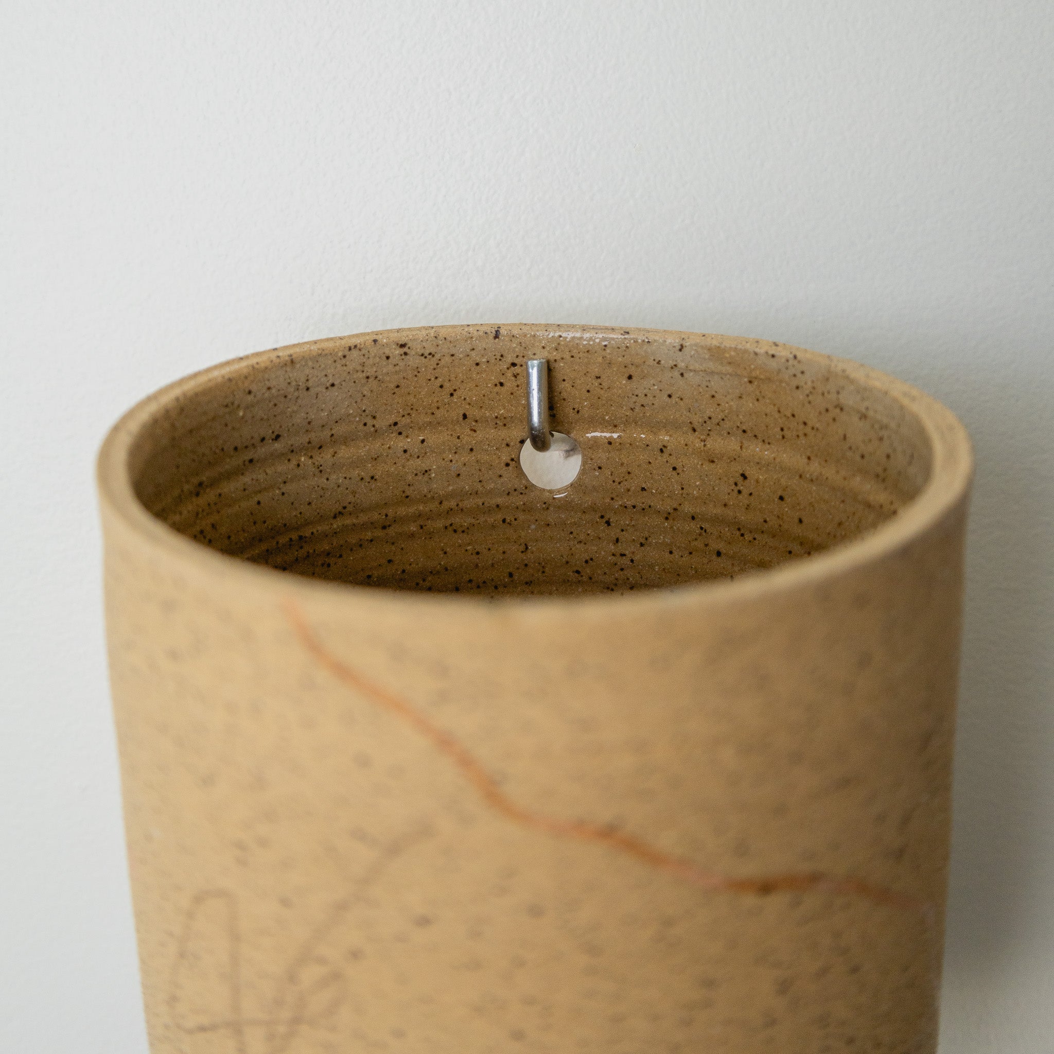 Wall Hanging Ceramic Piece - Speckled Clay 2