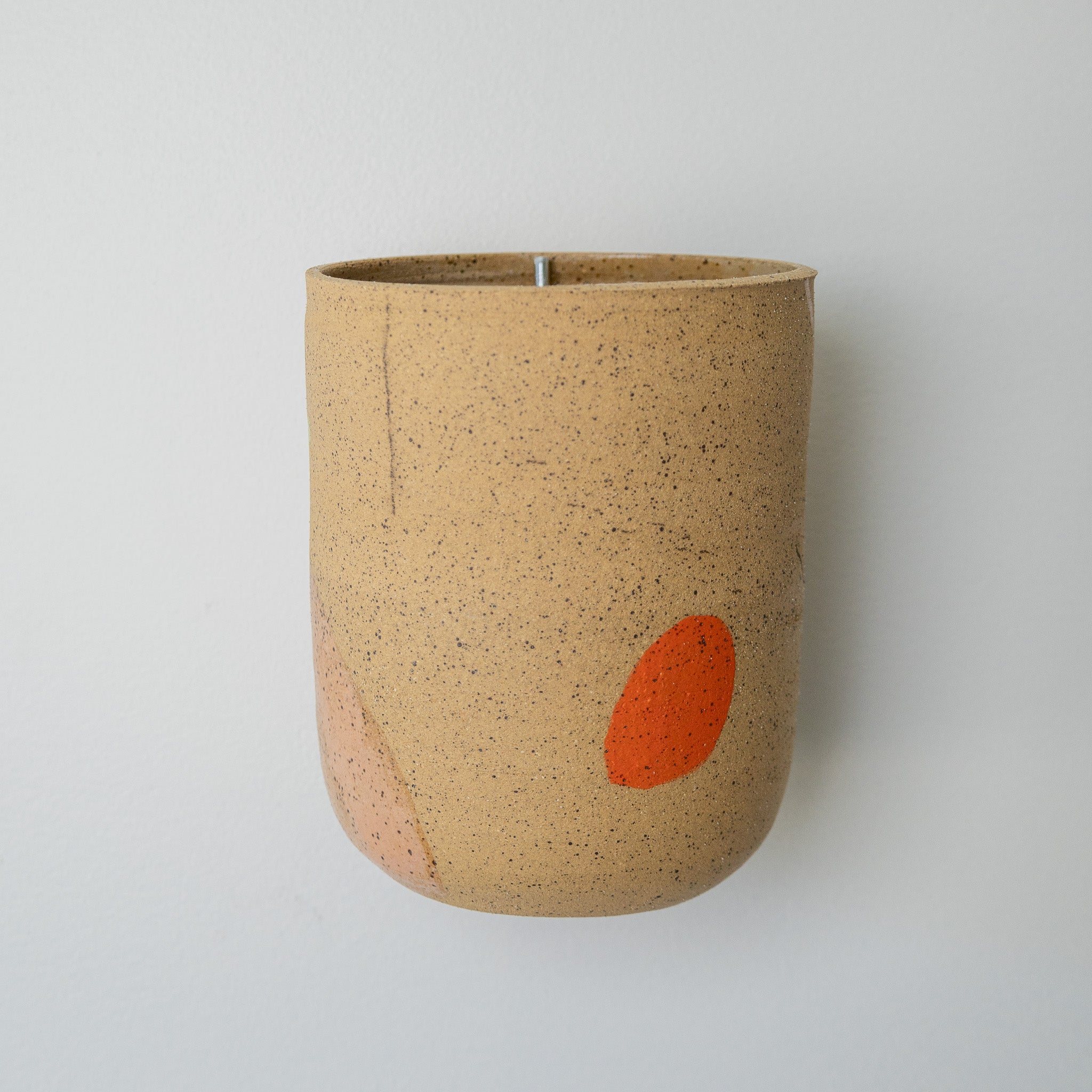 Wall Hanging Ceramic Piece - Speckled Clay 1