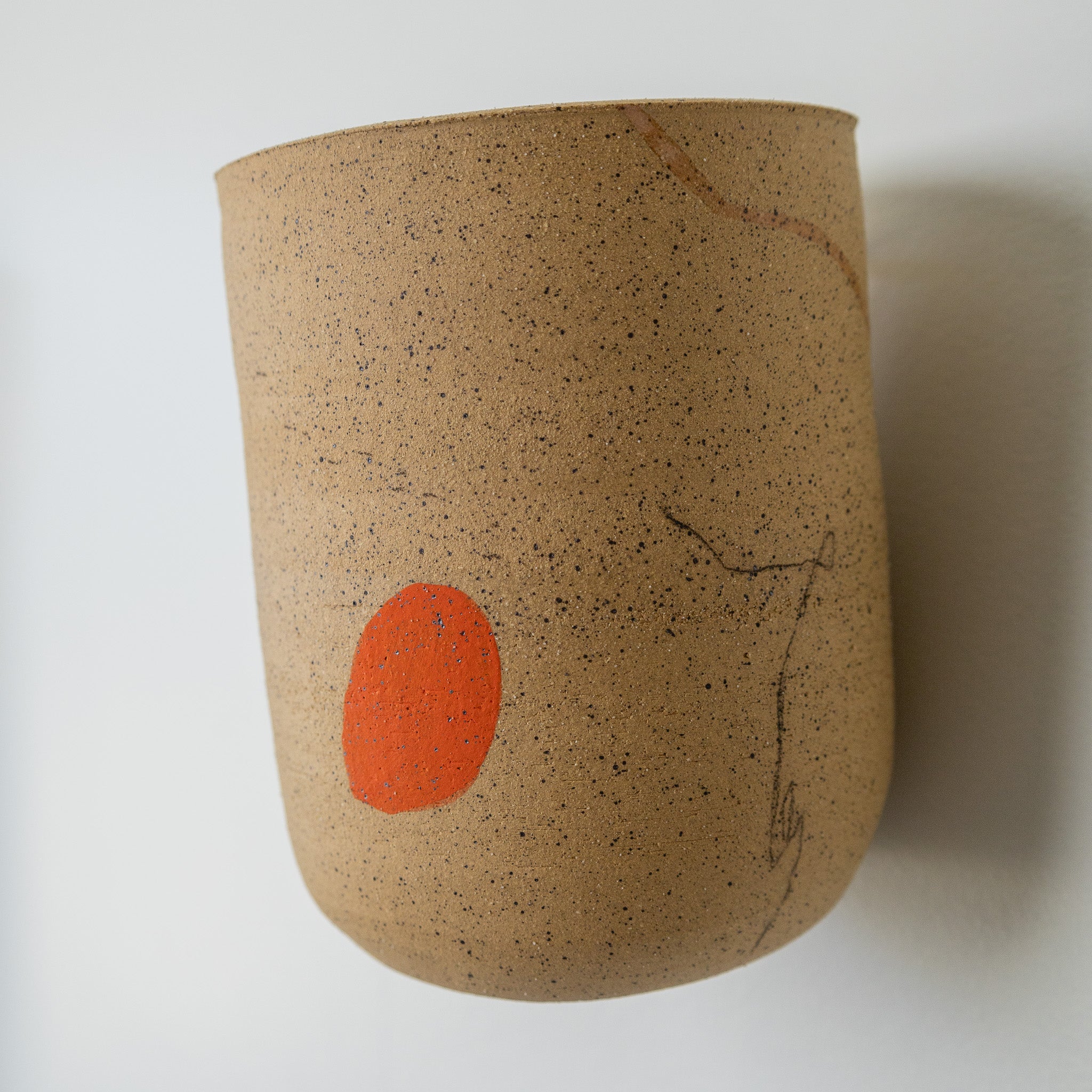 Wall Hanging Ceramic Piece - Speckled Clay 1