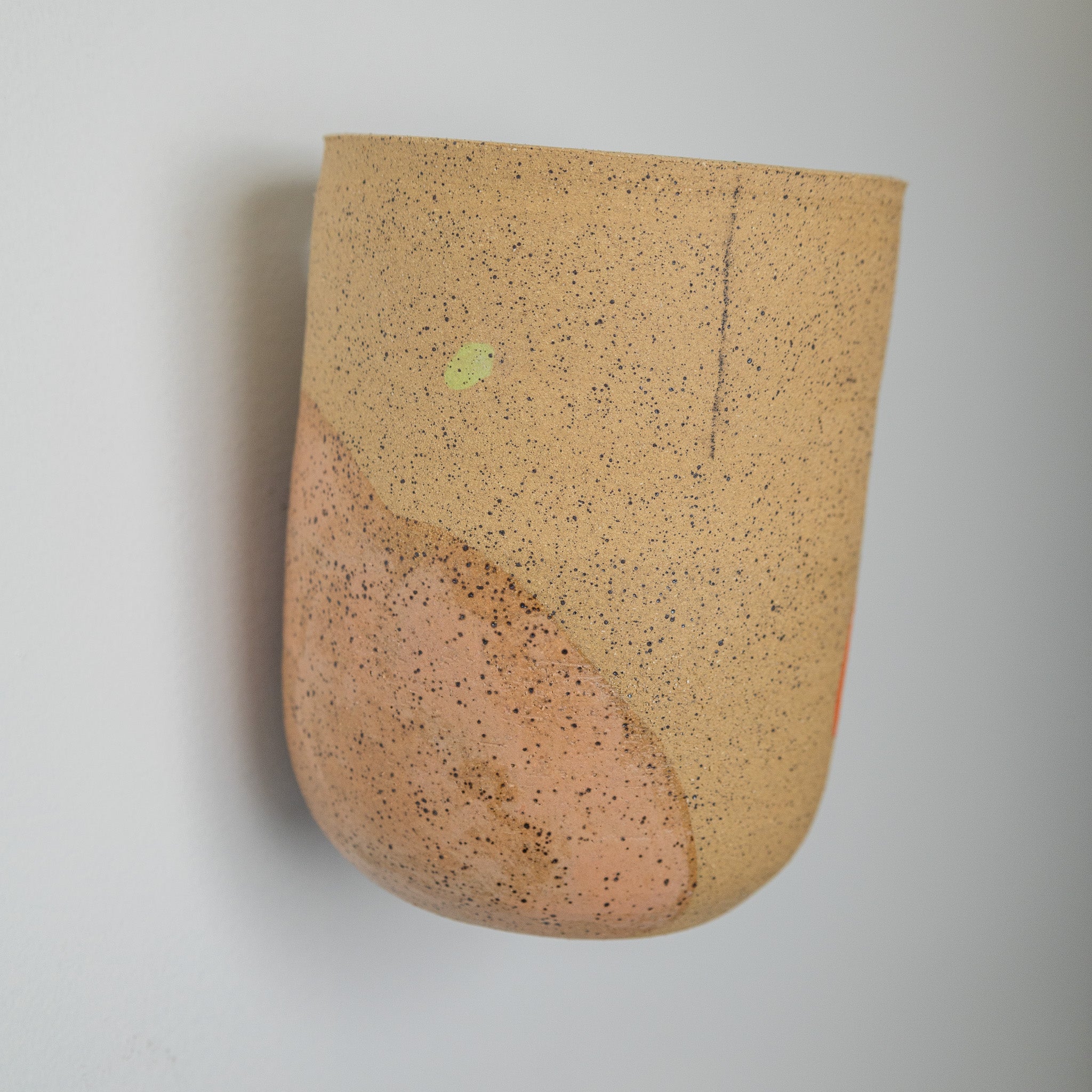 Wall Hanging Ceramic Piece - Speckled Clay 1
