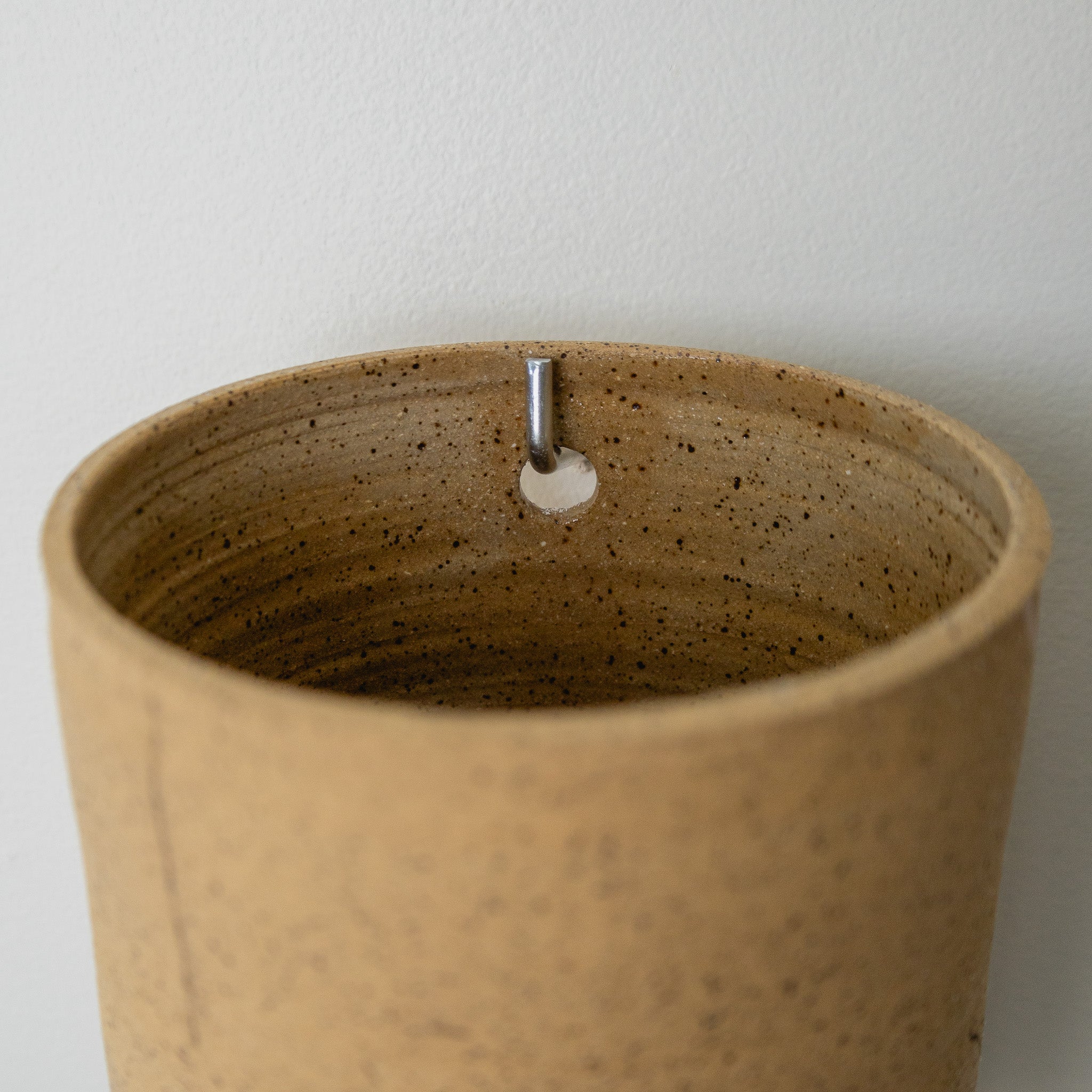 Wall Hanging Ceramic Piece - Speckled Clay 1