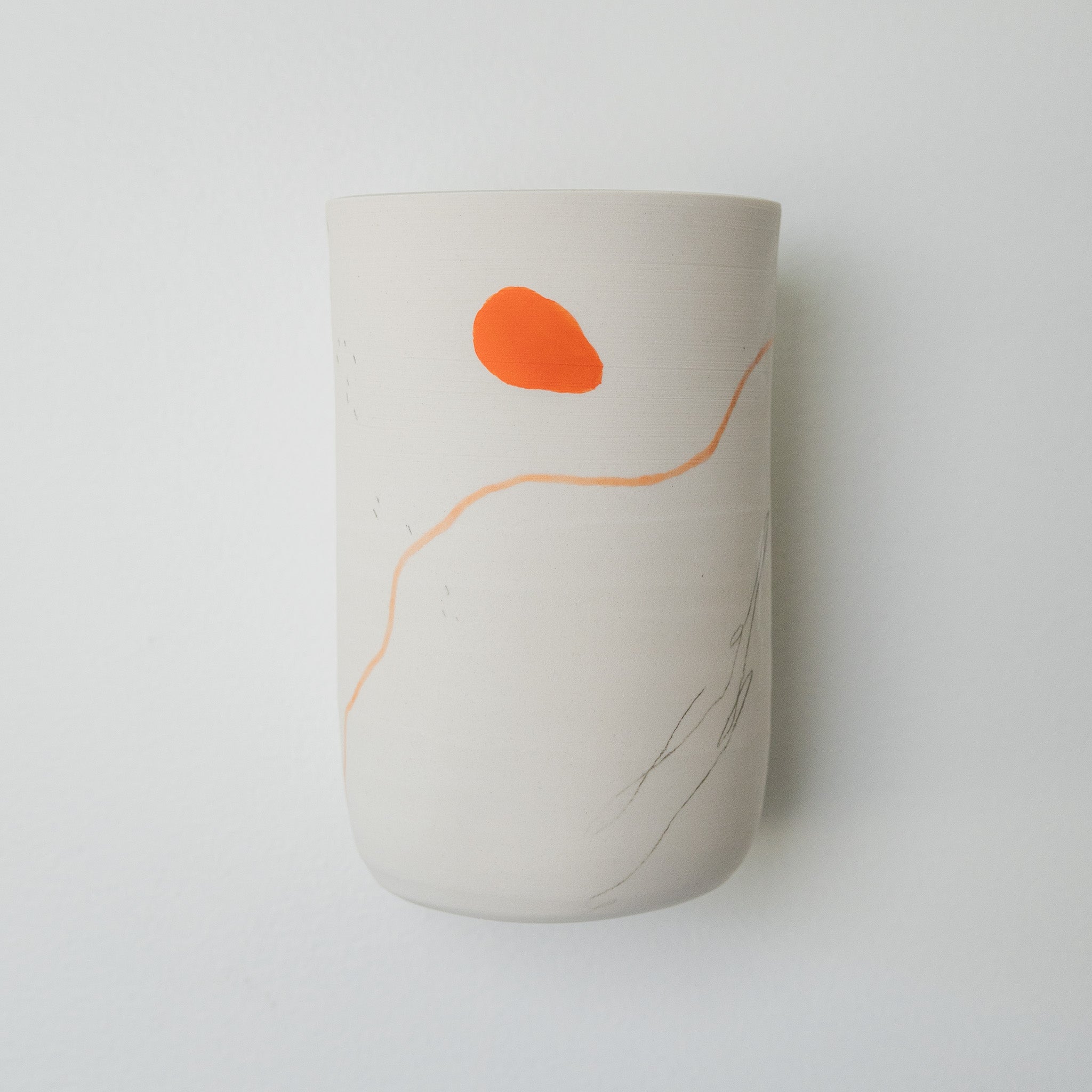 Wall Hanging Ceramic Piece - White Clay 2