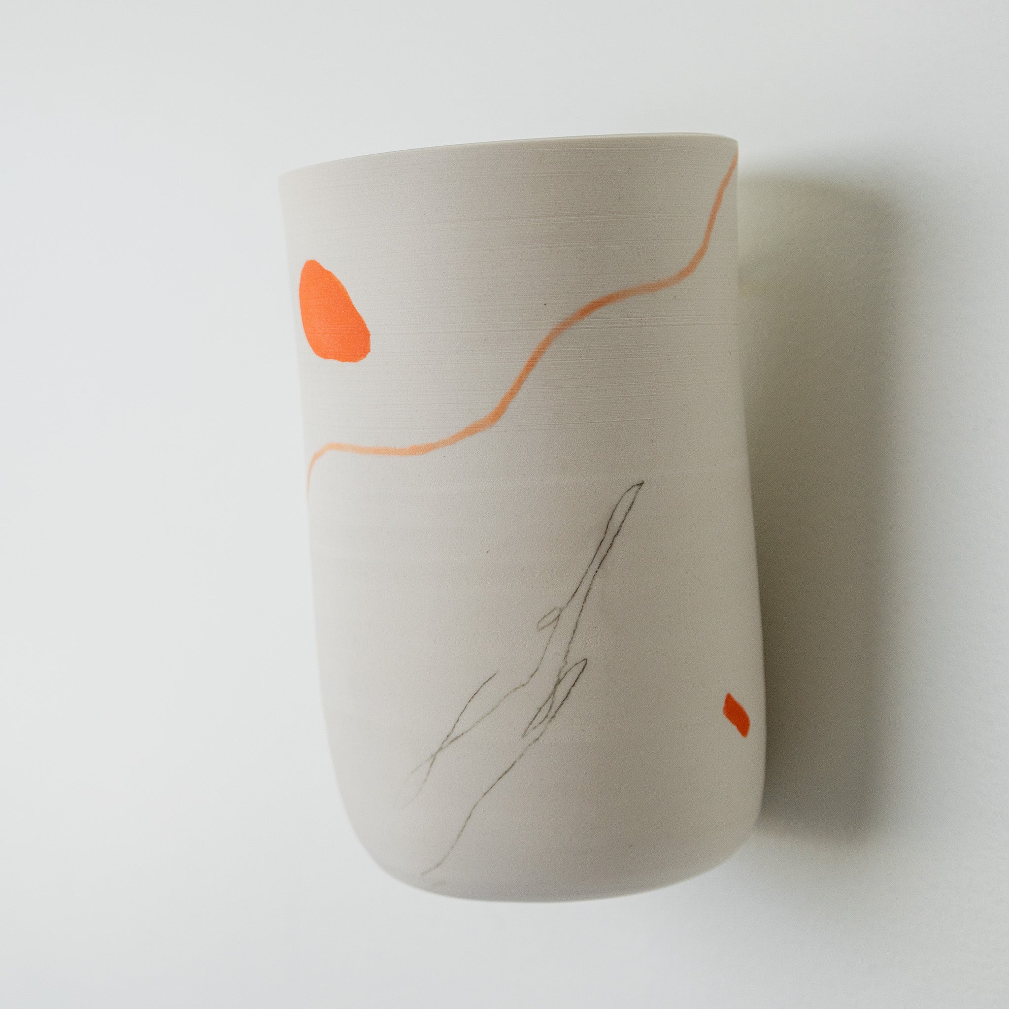 Wall Hanging Ceramic Piece - White Clay 2