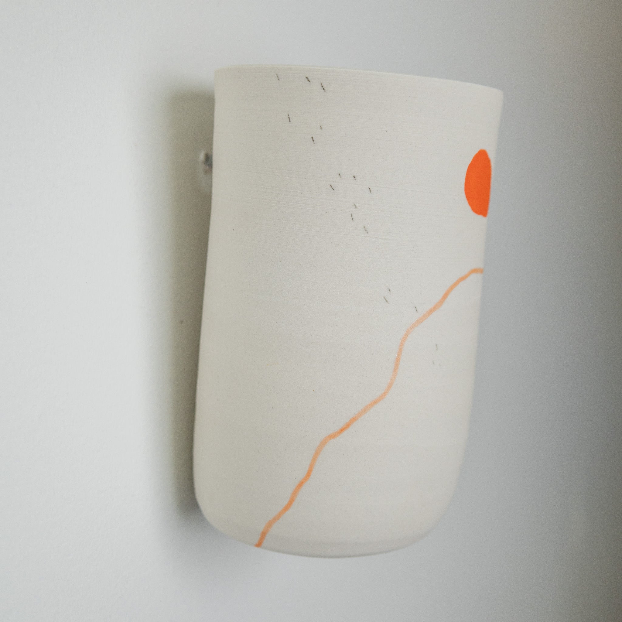 Wall Hanging Ceramic Piece - White Clay 2