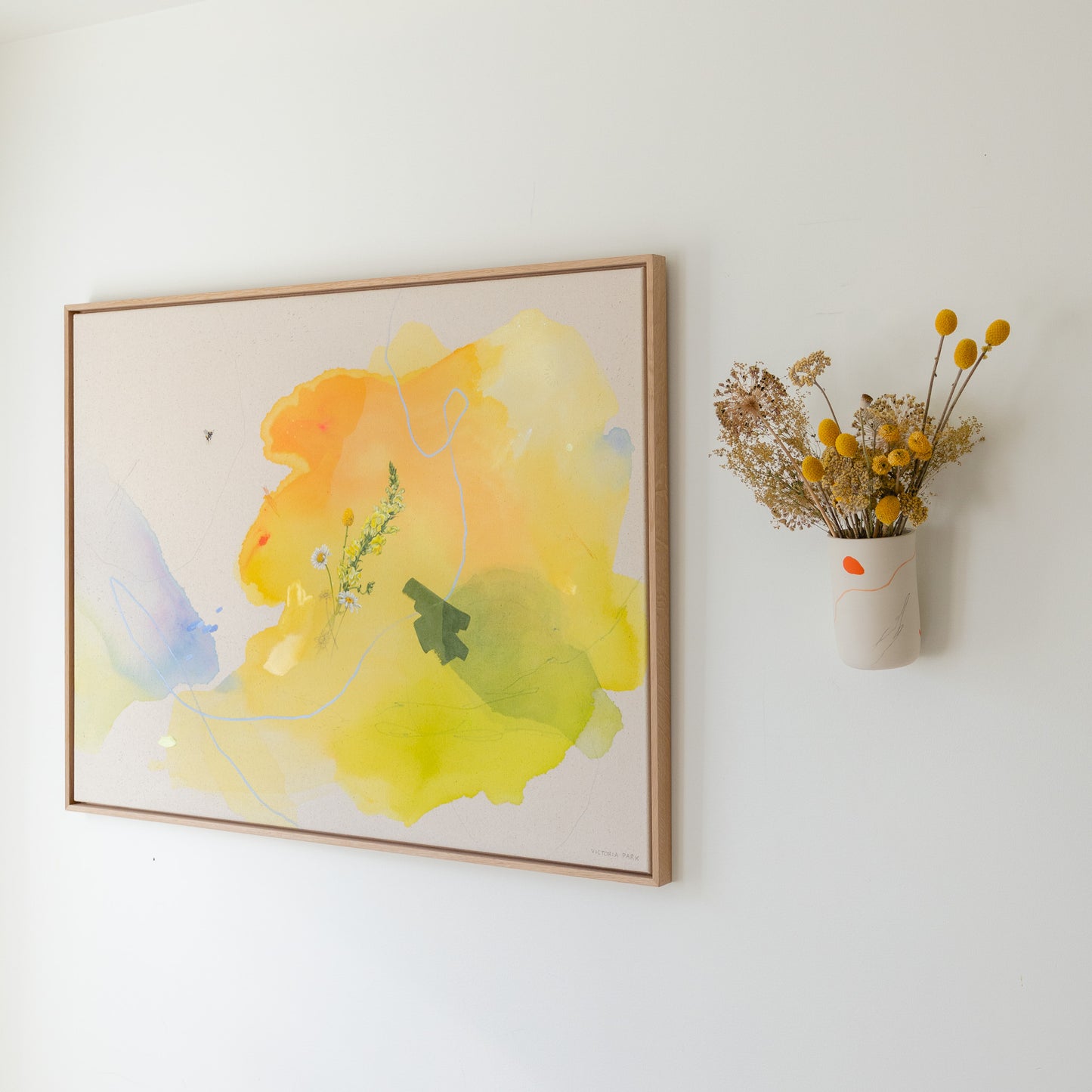 Wall Hanging Ceramic Piece - White Clay 2