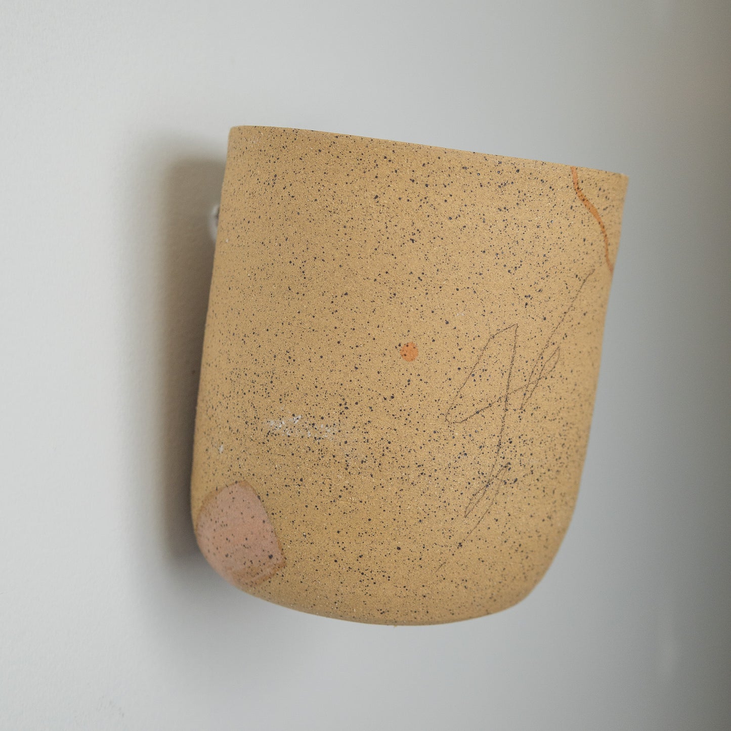 Wall Hanging Ceramic Piece - Speckled Clay 2