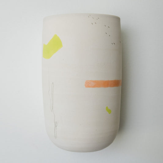 Wall Hanging Ceramic Piece - White Clay 1