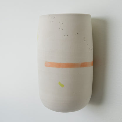 Wall Hanging Ceramic Piece - White Clay 1
