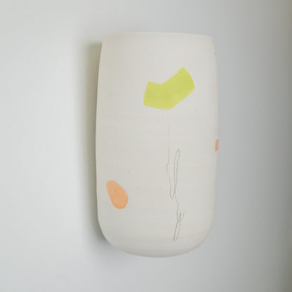 Wall Hanging Ceramic Piece - White Clay 1