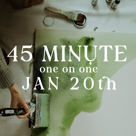 45 Minute 1-on-1, Friday January 20th 9:15 AM PST